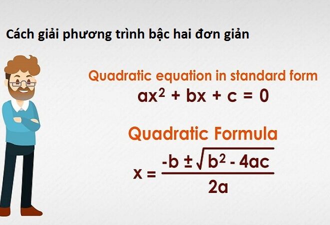 Cách giải phương trình bậc hai đơn giản