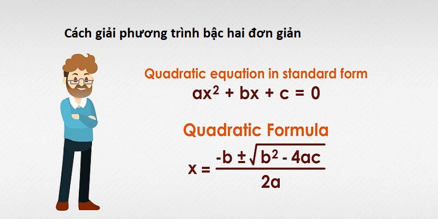 Cách giải phương trình bậc hai đơn giản
